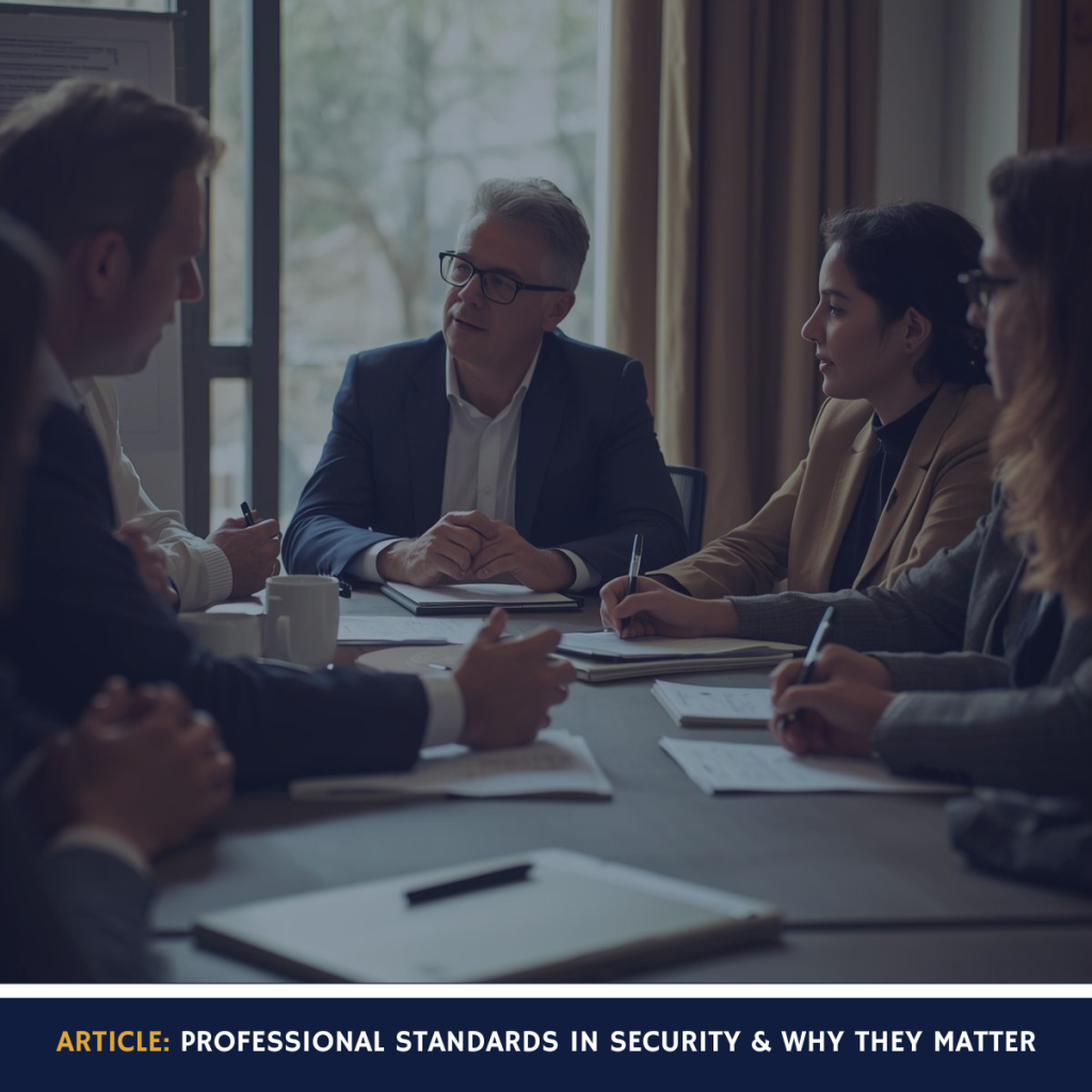 Professional standards in security: Why they matter more than ever